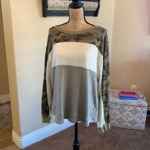 Camo block sweatshirt